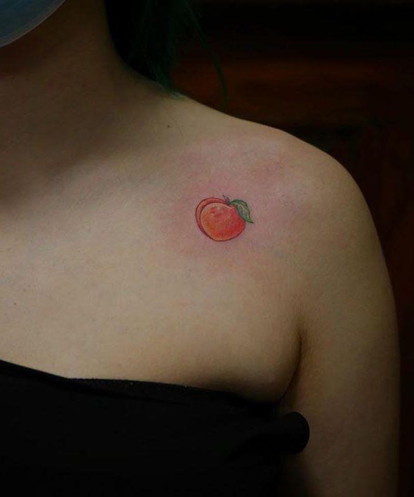 20 Best Peach Tattoo Designs and Ideas You Can Copy