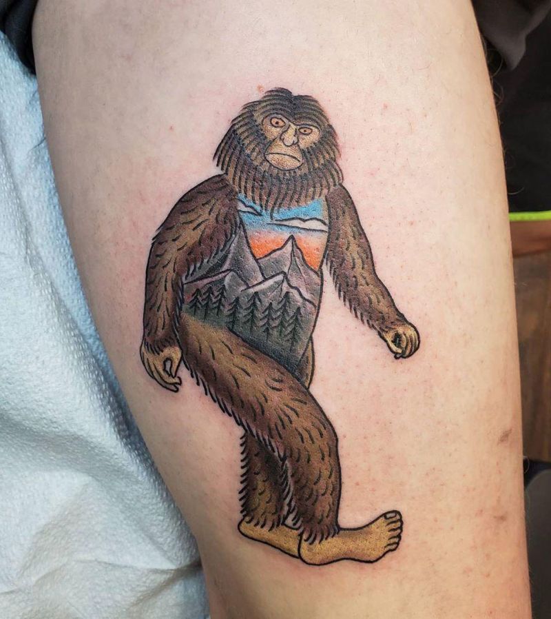 20 Incredible Bigfoot Tattoos You Must Copy