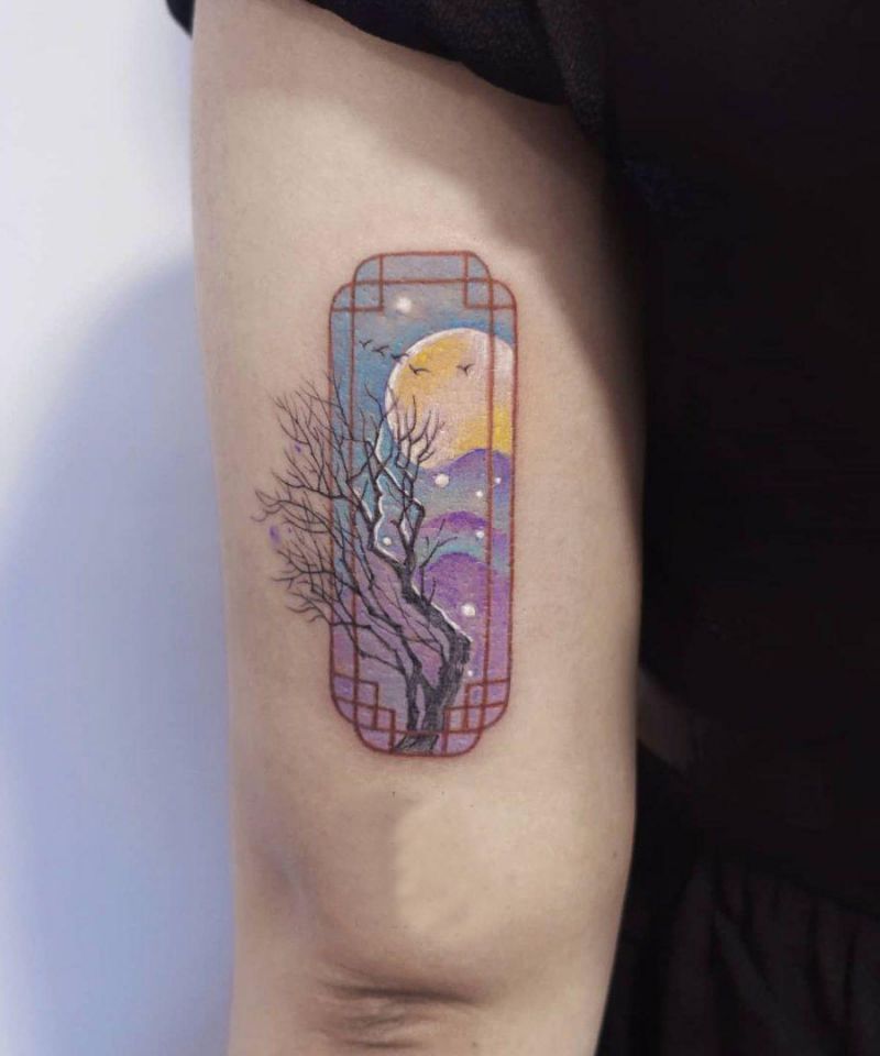 20 Amazing Window Tattoos Give You Inspiration