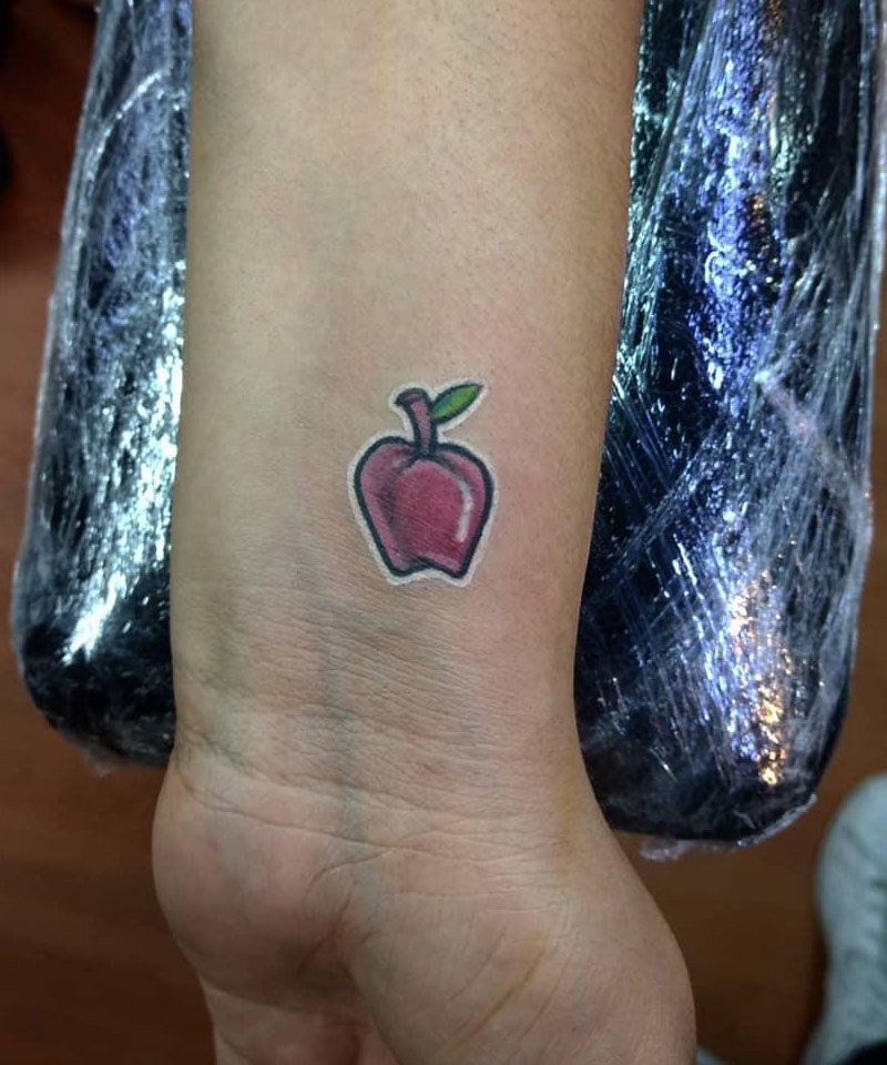 20 Amazing Apple Tattoo Designs and Ideas