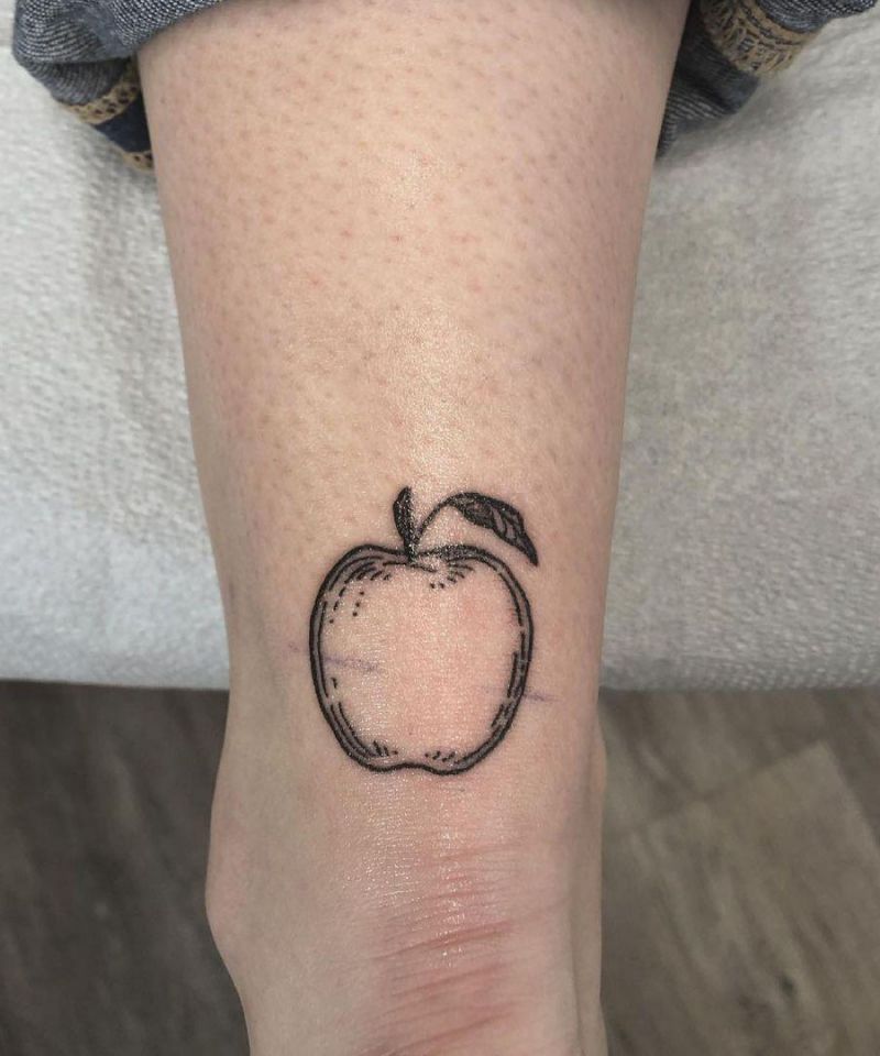 20 Amazing Apple Tattoo Designs and Ideas
