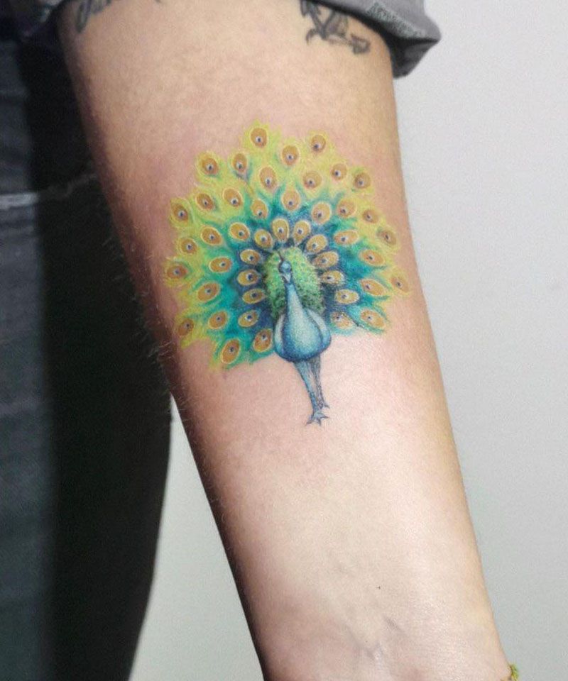 20 Amazing Peacock Tattoos Give You Inspiration