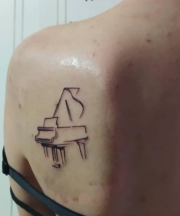 20 Unique Piano Tattoos You Can Copy