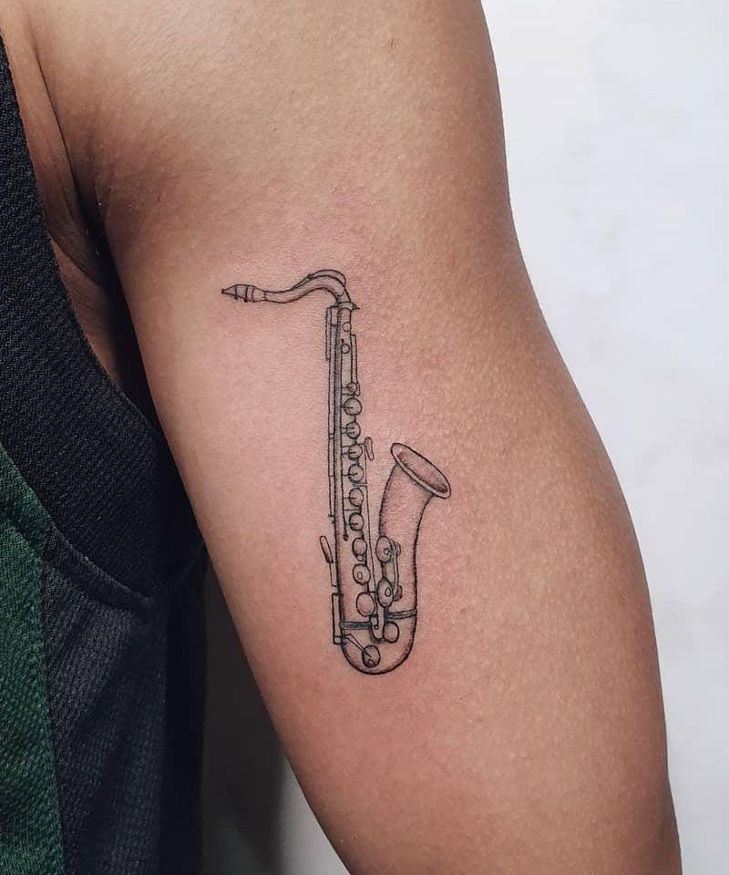 20 Classy Saxophone Tattoos You Shouldn’t Miss