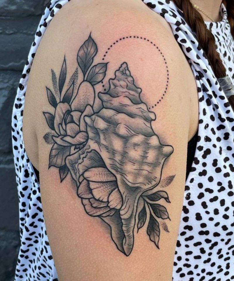 20 Awesome Conch Tattoos For Your Next Ink
