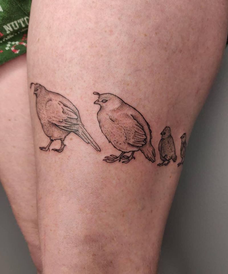 20 Unique Quail Tattoos You Will Love