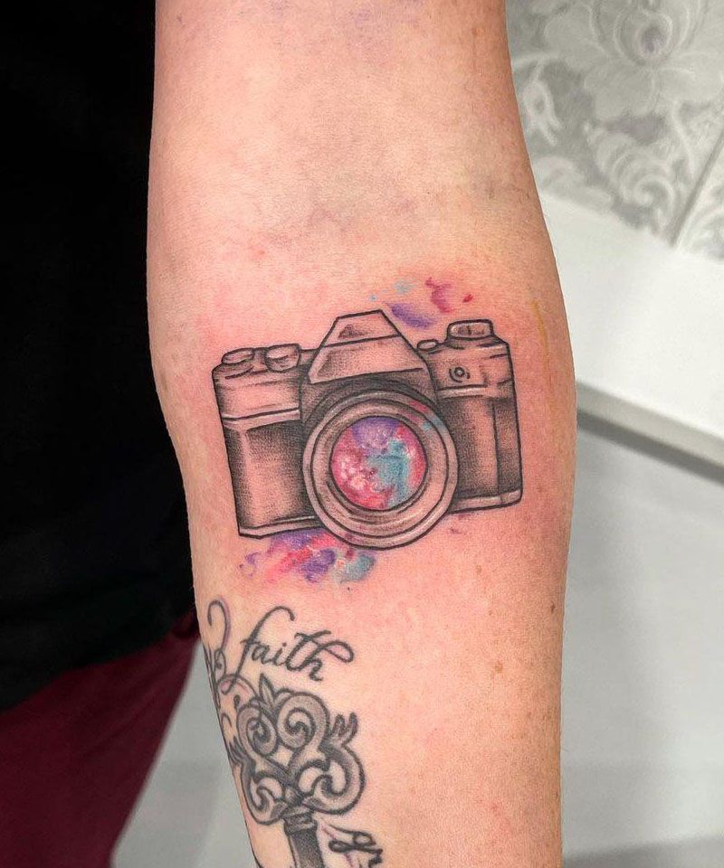 20 Amazing Camera Tattoos Give You Inspiration