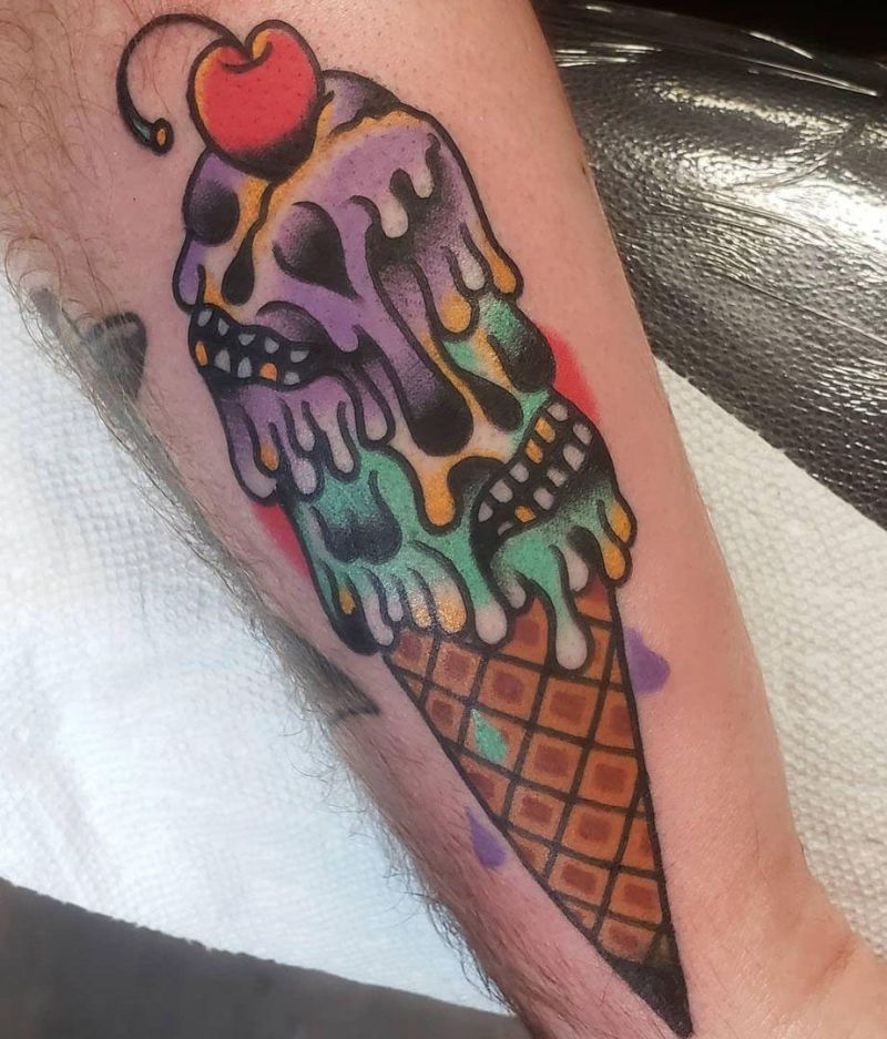 20 Cool Icecream Tattoos For Your Next Ink