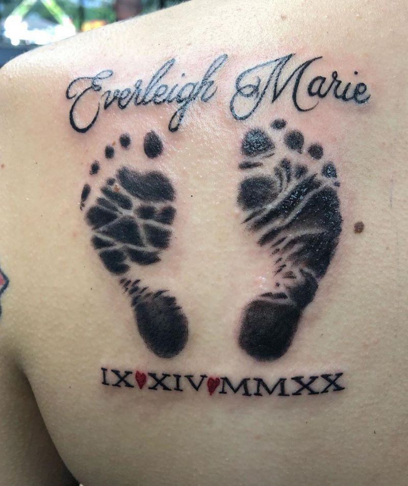 20 Best Footprint Tattoos Give You Inspiration