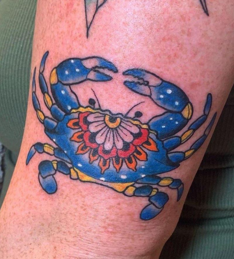 20 Classy Crab Tattoos That Give You Inspiration