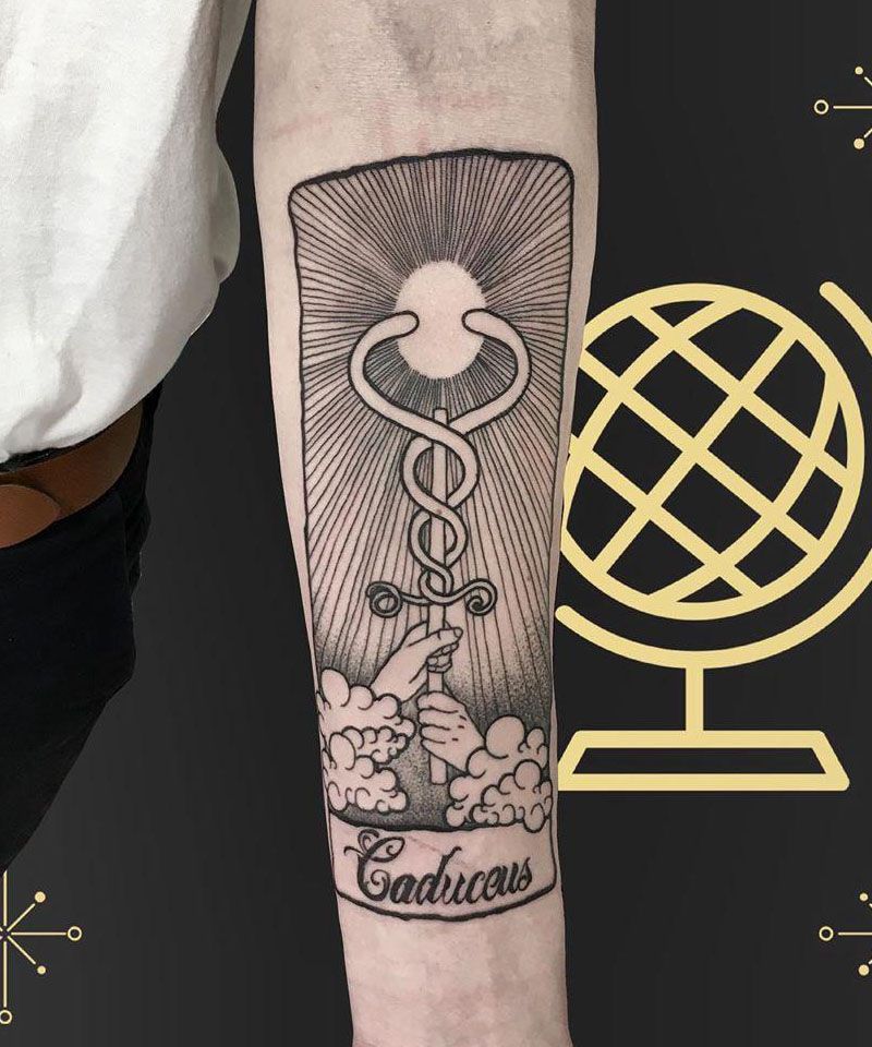 20 Classy Caduceus Tattoos Give You Inspiration