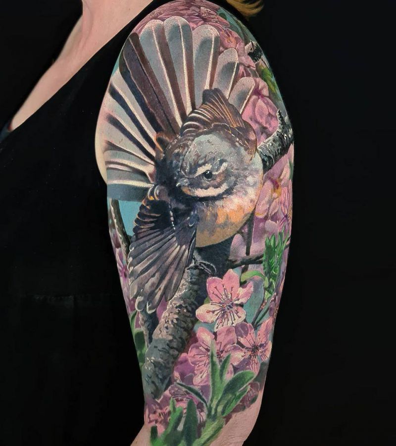 20 Cool Fantail Tattoos You Can Copy