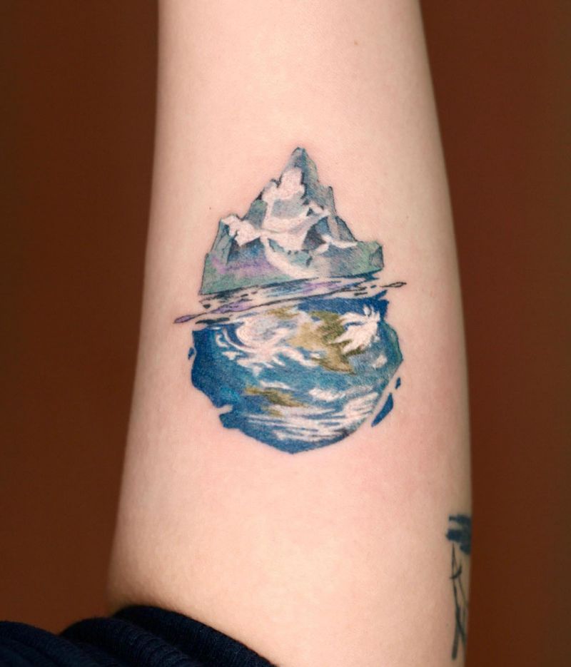 20 Excellent Iceberg Tattoos You Can't Miss