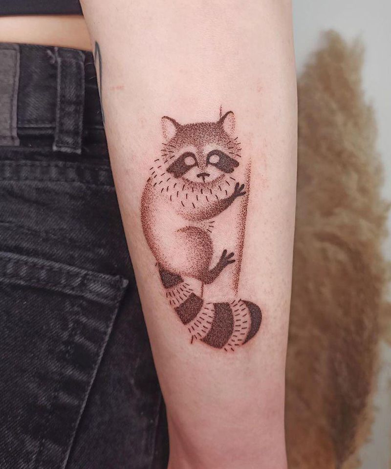 20 Cute Raccoon Tattoos Give You Inspiration