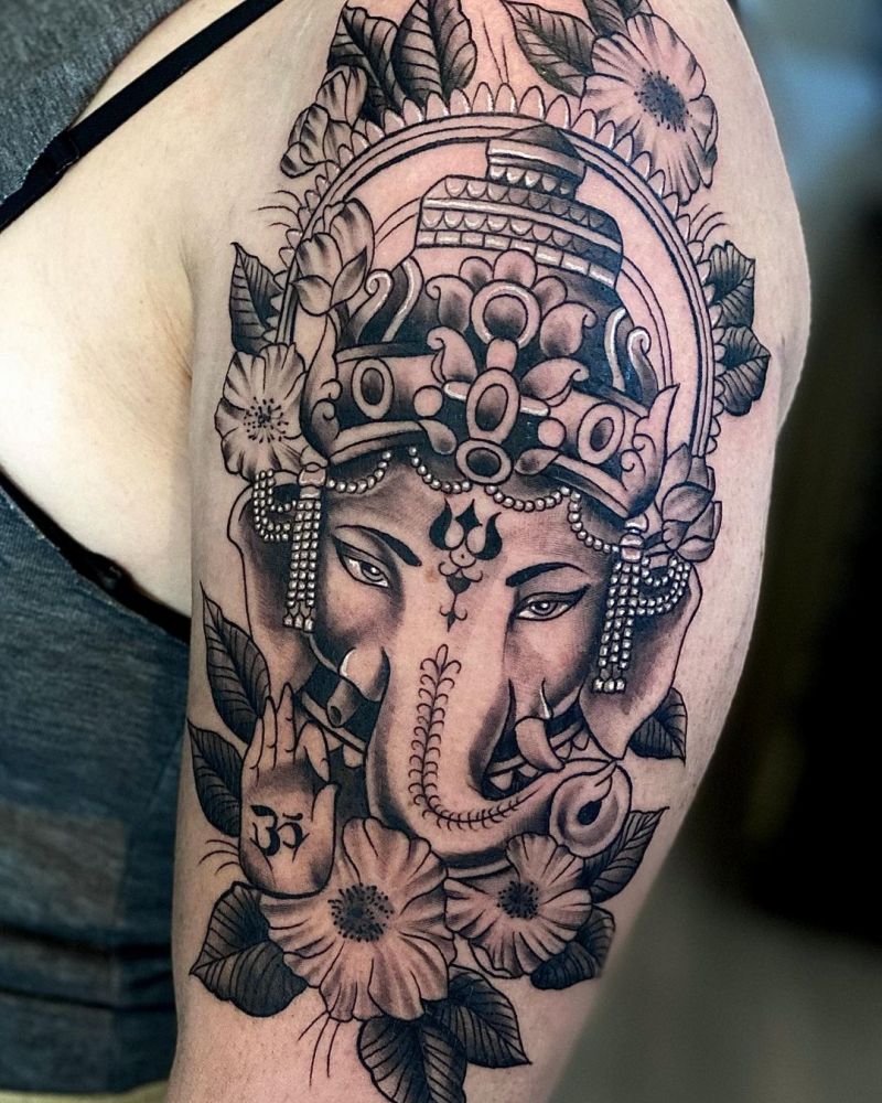 20 Cool Ganesha Tattoos Turn On Your Charm