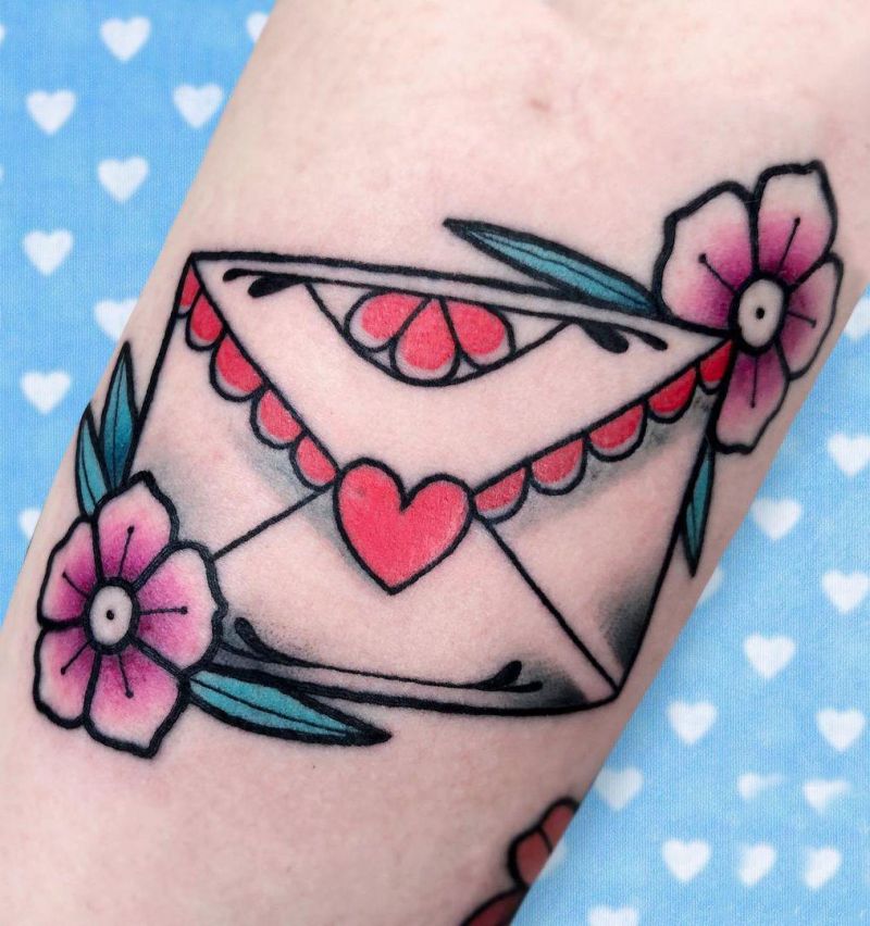 20 Romantic Envelope Tattoos Make You Unique
