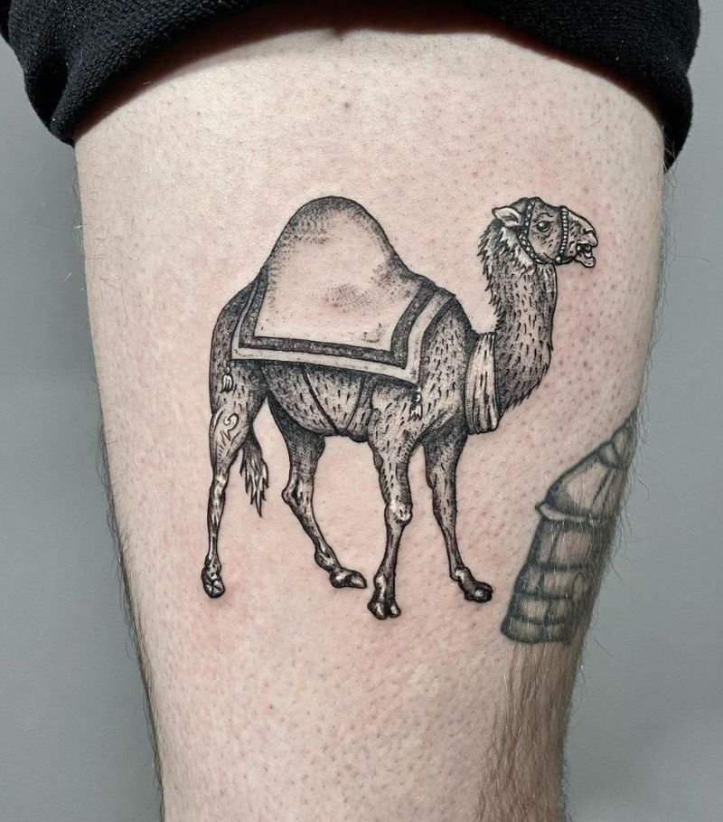 20 Excellent Camel Tattoos You Must Love