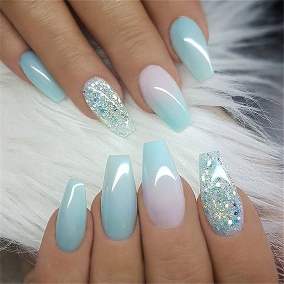 56 Stylish Acrylic Coffin Nail Designs And Colors For Spring – Page 26