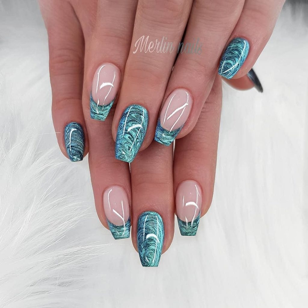 52 Gorgeous Coffin French Tip Nail Designs – Page 12 – Tiger Feng