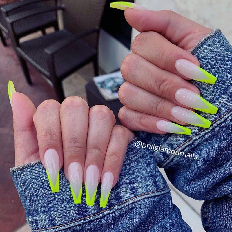 32 Impressive Coffin Yellow Nail Designs for Summer – Page 28 – Tiger Feng